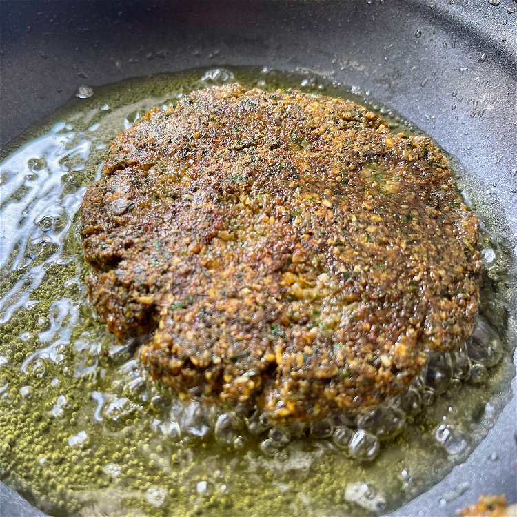 Image of Flip each burger, adding more oil if needed, and brown...